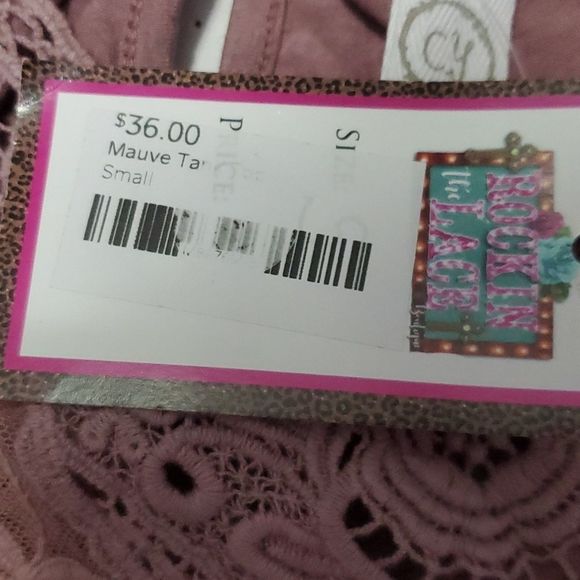 CY Mauve Boho Romantic Lace Flowy Sleeveless Modal Tunic Top - Picture 10 of 10